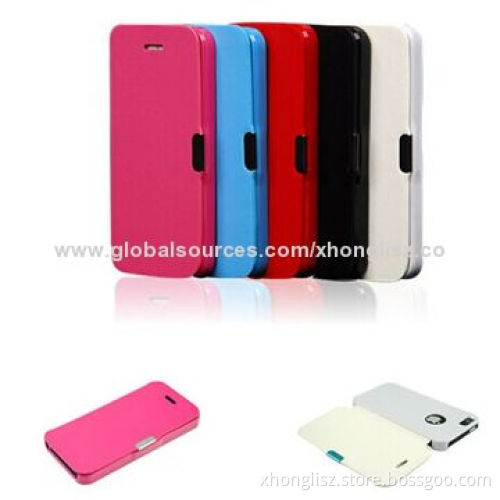 High-quality PU Leather, Magnetic Clasp Flip, Hard Case Cover Pouch Wallet for iPhone 5/5S